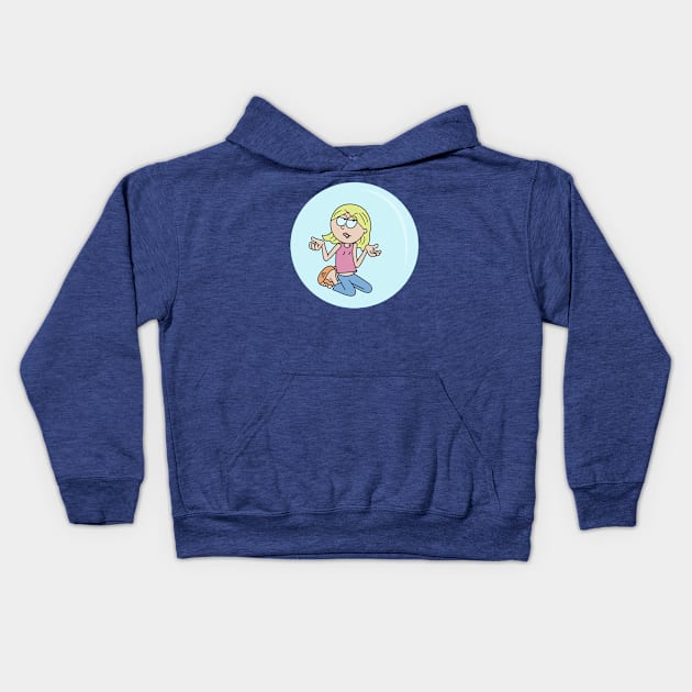 Lizzie Bubble Kids Hoodie by artxlife